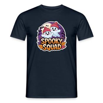 Halloween Spooky Squad Geist mit Mütze - Männer T-Shirt - Navy - Vorne - AI Model Male 178 light (178cm)