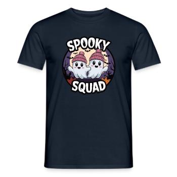 Halloween Spooky Squad Geist mit Mütze - Männer T-Shirt - Navy - Vorne - AI Model Male 178 light (178cm)