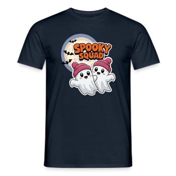 Halloween Spooky Squad Geist mit Mütze - Männer T-Shirt - Navy - Vorne - AI Model Male 178 light (178cm)