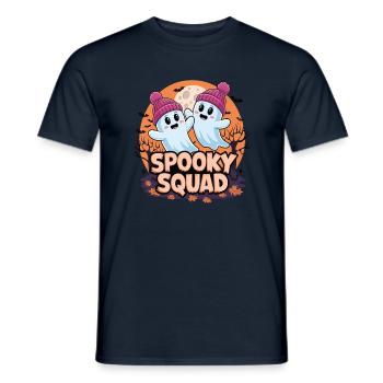 Halloween Spooky Squad Geist mit Mütze - Männer T-Shirt - Navy - Vorne - AI Model Male 178 light (178cm)