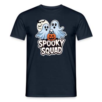 Halloween Spooky Squad Geist mit Mütze - Männer T-Shirt - Navy - Vorne - AI Model Male 178 light (178cm)