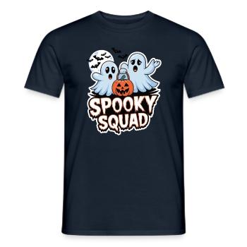 Halloween Spooky Squad Geist mit Mütze - Männer T-Shirt - Navy - Vorne - AI Model Male 178 light (178cm)