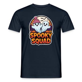 Halloween Spooky Squad Geist mit Mütze - Männer T-Shirt - Navy - Vorne - AI Model Male 178 light (178cm)