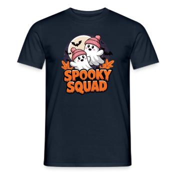Halloween Spooky Squad fantôme avec chapeau - T-shirt homme - marine - Devant - AI Model Male 178 light (178cm)