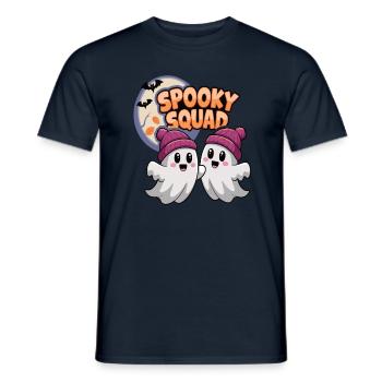 Halloween Spooky Squad Geist mit Mütze - Männer T-Shirt - Navy - Vorne - AI Model Male 178 light (178cm)