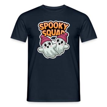 Halloween Spooky Squad Geist mit Mütze - Männer T-Shirt - Navy - Vorne - AI Model Male 178 light (178cm)