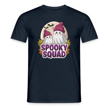 Halloween Spooky Squad Geist mit Mütze - Männer T-Shirt - Navy - Vorne - AI Model Male 178 light (178cm)