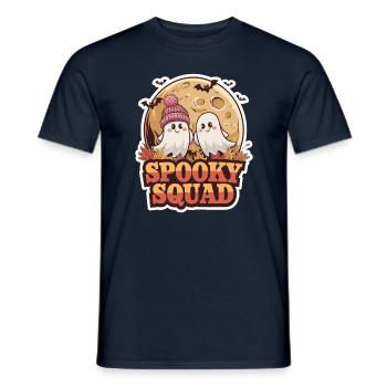 Halloween Spooky Squad Geist mit Mütze - Männer T-Shirt - Navy - Vorne - AI Model Male 178 light (178cm)
