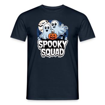 Halloween Spooky Squad Geist mit Mütze - Männer T-Shirt - Navy - Vorne - AI Model Male 178 light (178cm)