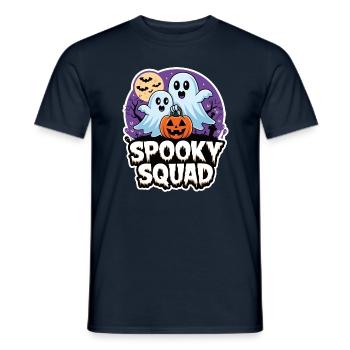 Halloween Spooky Squad Geist mit Mütze - Männer T-Shirt - Navy - Vorne - AI Model Male 178 light (178cm)