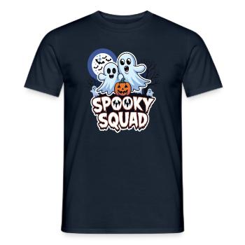 Halloween Spooky Squad Geist mit Mütze - Männer T-Shirt - Navy - Vorne - AI Model Male 178 light (178cm)