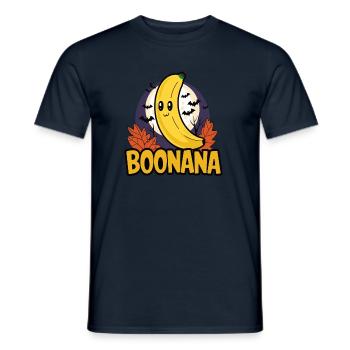Halloween Boonana Halloween Geist - Männer T-Shirt - Navy - Vorne - AI Model Male 178 light (178cm)