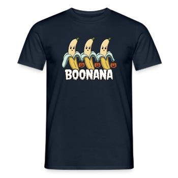 Halloween Boonana Halloween Geist - Männer T-Shirt - Navy - Vorne - AI Model Male 178 light (178cm)