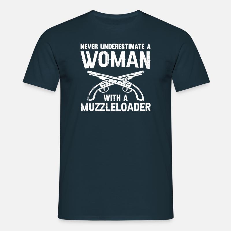 Vorderlader Muzzleloader Muzzle Loading - Männer T-Shirt - Navy