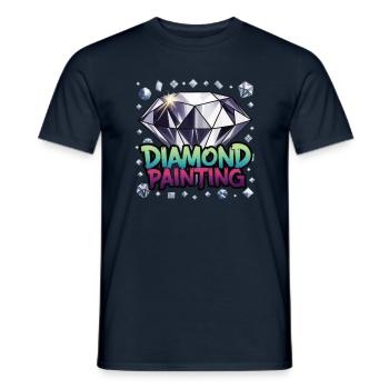 Diamond Painting Diamond Painter - Männer T-Shirt - Navy - Vorne - AI Model Male 178 light (178cm)