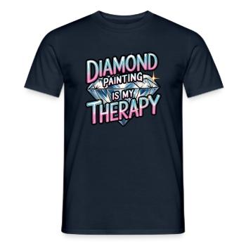 Diamond Painting Diamond Painter - Männer T-Shirt - Navy - Vorne - AI Model Male 178 light (178cm)