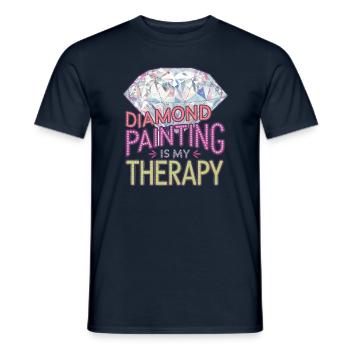 Diamond Painting Diamond Painter - Männer T-Shirt - Navy - Vorne - AI Model Male 178 light (178cm)