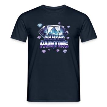 Diamond Painting Diamond Painter - Männer T-Shirt - Navy - Vorne - AI Model Male 178 light (178cm)