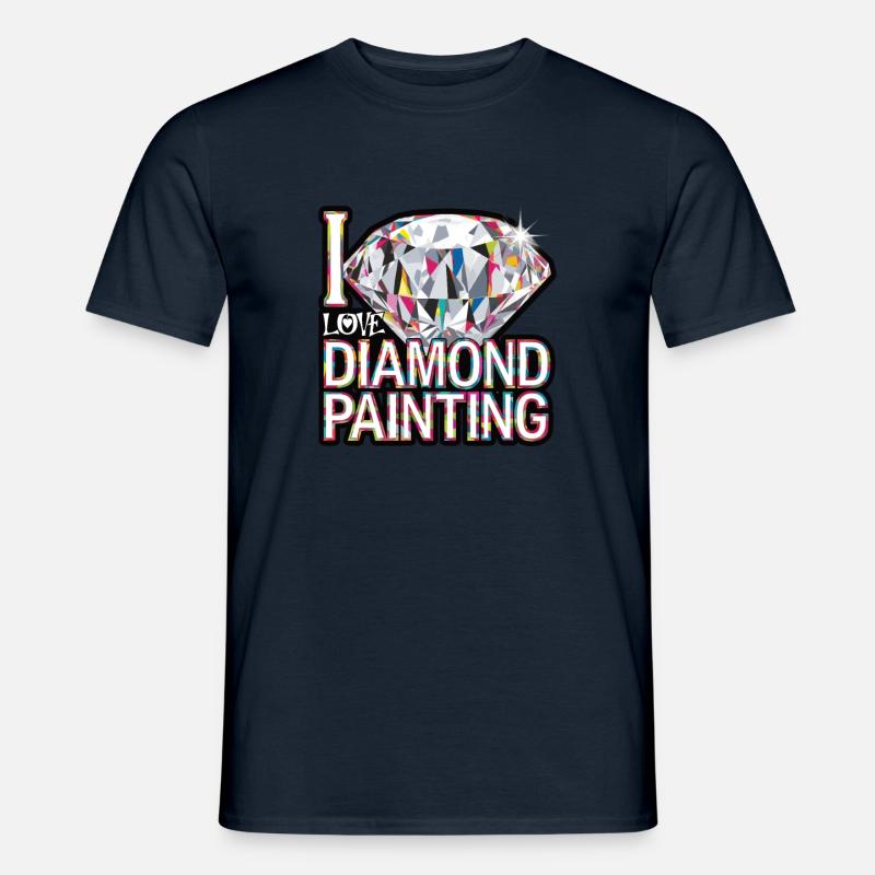 Diamond Painting Diamond Painter - Männer T-Shirt - Navy