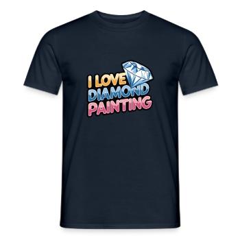 Diamond Painting Diamond Painter - Männer T-Shirt - Navy - Vorne - AI Model Male 178 light (178cm)