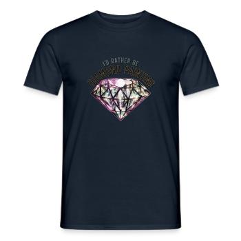 Diamond Painting Diamond Painter - Männer T-Shirt - Navy - Vorne - AI Model Male 178 light (178cm)