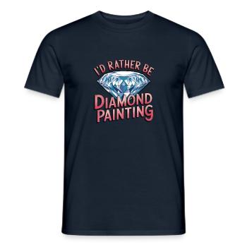 Diamond Painting Diamond Painter - Männer T-Shirt - Navy - Vorne - AI Model Male 178 light (178cm)