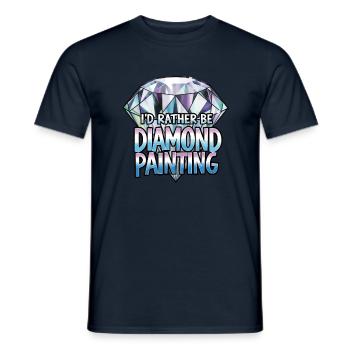 Diamond Painting Diamond Painter - Männer T-Shirt - Navy - Vorne - AI Model Male 178 light (178cm)