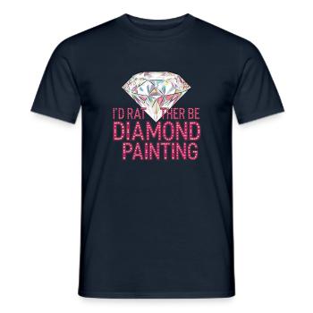 Diamond Painting Diamond Painter - Männer T-Shirt - Navy - Vorne - AI Model Male 178 light (178cm)