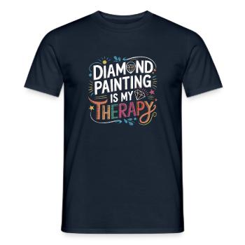 Diamond Painting Diamond Painter - Männer T-Shirt - Navy - Vorne - AI Model Male 178 light (178cm)