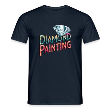 Diamond Painting Diamond Painter - Männer T-Shirt - Navy - Vorne - AI Model Male 178 light (178cm)