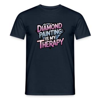 Diamond Painting Diamond Painter - Männer T-Shirt - Navy - Vorne - AI Model Male 178 light (178cm)