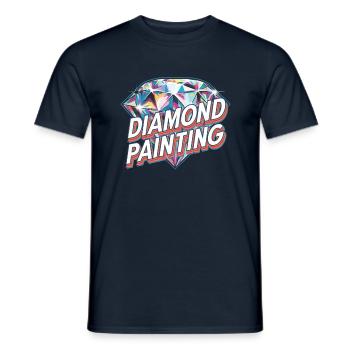 Diamond Painting Diamond Painter - Männer T-Shirt - Navy - Vorne - AI Model Male 178 light (178cm)