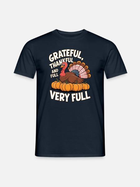 Lustiger Thanksgiving Truthahn - Männer T-Shirt - Navy