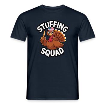 Lustiger Thanksgiving Truthahn - Männer T-Shirt - Navy - Vorne - AI Model Male 178 light (178cm)
