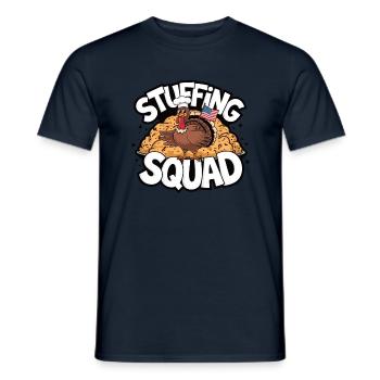 Lustiger Thanksgiving Truthahn - Männer T-Shirt - Navy - Vorne - AI Model Male 178 light (178cm)