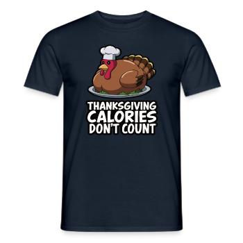 Lustiger Thanksgiving Truthahn - Männer T-Shirt - Navy - Vorne - AI Model Male 178 light (178cm)