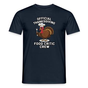 Lustiger Thanksgiving Truthahn - Männer T-Shirt - Navy - Vorne - AI Model Male 178 light (178cm)