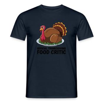 Lustiger Thanksgiving Truthahn - Männer T-Shirt - Navy - Vorne - AI Model Male 178 light (178cm)