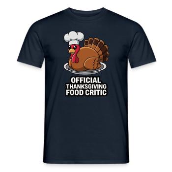 Lustiger Thanksgiving Truthahn - Männer T-Shirt - Navy - Vorne - AI Model Male 178 light (178cm)