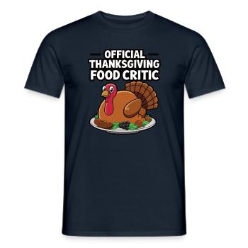 Lustiger Thanksgiving Truthahn - Männer T-Shirt - Navy - Vorne - AI Model Male 178 light (178cm)