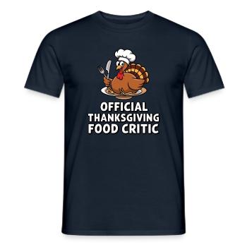 Lustiger Thanksgiving Truthahn - Männer T-Shirt - Navy - Vorne - AI Model Male 178 light (178cm)