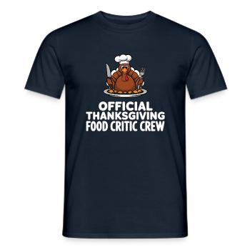 Lustiger Thanksgiving Truthahn - Männer T-Shirt - Navy - Vorne - AI Model Male 178 light (178cm)