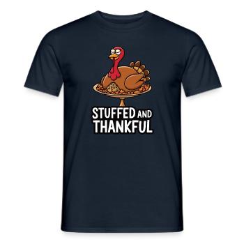 Lustiger Thanksgiving Truthahn - Männer T-Shirt - Navy - Vorne - AI Model Male 178 light (178cm)