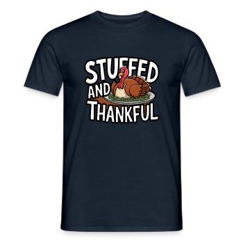 Lustiger Thanksgiving Truthahn - Männer T-Shirt - Navy - Vorne - AI Model Male 178 light (178cm)