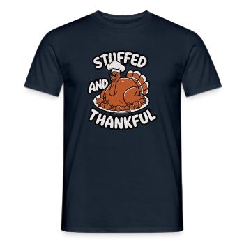 Lustiger Thanksgiving Truthahn - Männer T-Shirt - Navy - Vorne - AI Model Male 178 light (178cm)