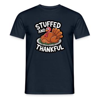 Lustiger Thanksgiving Truthahn - Männer T-Shirt - Navy - Vorne - AI Model Male 178 light (178cm)