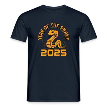 Année Chinoise 2025 Année du Serpent - T-shirt homme - marine - Devant - AI Model Male 178 light (178cm)