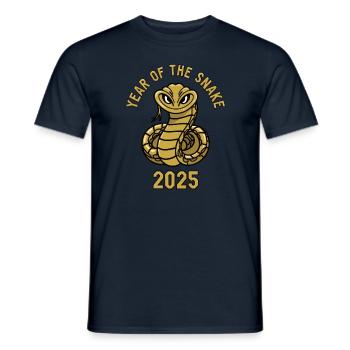 Année Chinoise 2025 Année du Serpent - T-shirt homme - marine - Devant - AI Model Male 178 light (178cm)