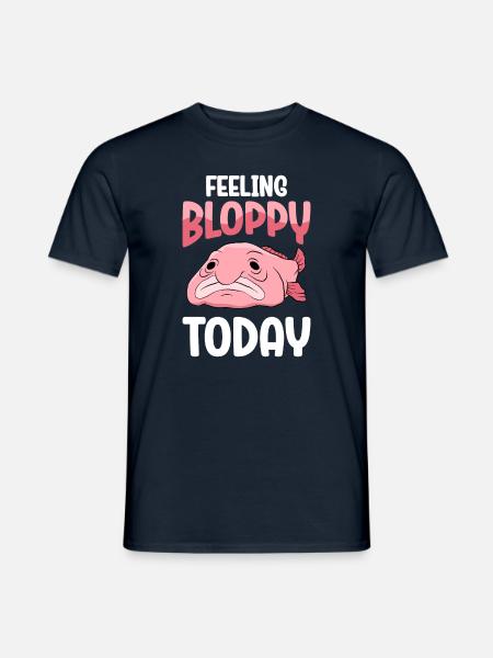 Funny Blobfish Cute Blobfish - Men's T-Shirt - navy