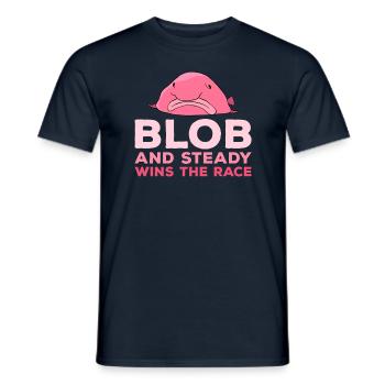 Funny Blobfish Cute Blobfish - Men's T-Shirt - navy - Front - AI Model Male 178 light (178cm)